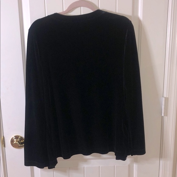 White Stag Black Velvet Tunic Top - Picture 5 of 6
